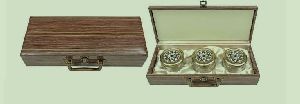 Brown Wooden Suitcase Dry Fruit Box