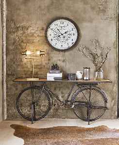 Industrial Bicycle Console Table