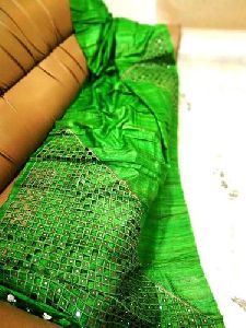 Cut Work Silk Saree