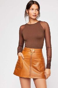 Women Leather Skirt
