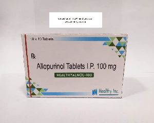 Alloric - 100 Tablets                                                  Allopurinol Tablets Ip 100 Mg