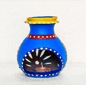 Multicolor Terracotta Aroma Diffuser/ Candle Holder for best Corporate gifts