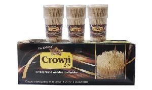 Crown Lite Finest Round Wooden Toothpicks