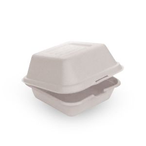 2 Compartment Bagasse Clamshell