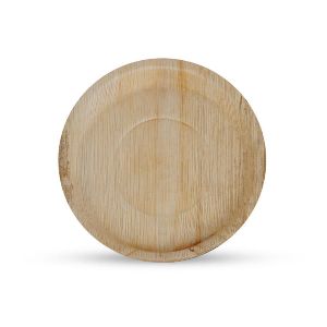 Plain Round Areca Leaf Plate