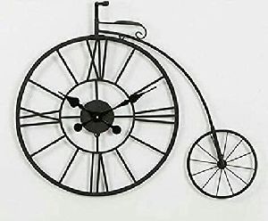 Iron Bicycle Wheel Ancient Clock