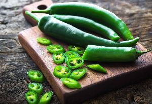 fresh green chilli