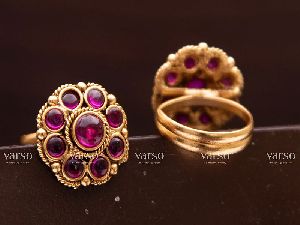 213002 Gold Antique Toe Rings