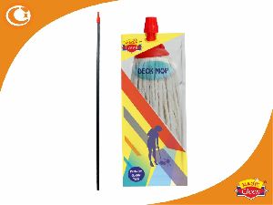 Magic Cleen Deck Mop Round Set with Pipe