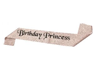 HIPPITY HOP BIRTHDAY PRINCESS ROSE GOLD FOR BIRTHDAY PARTY (PACK OF 1)