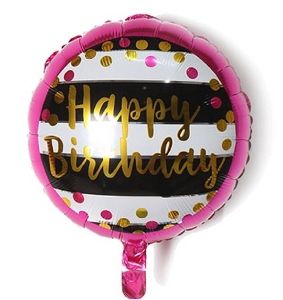 HIPPITY HOP HAPPY BIRTHDAY PINK BORDER FOIL BALLOON ( 18 INCH ) FOR DECORATION ( PACK OF 1 )