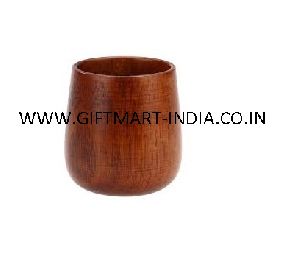DRINKING NATURAL WOODEN GLASS SIMPLE