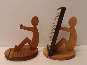 NATURAL WOOD HANDMADE MOBILE STAND WITH FINISHING BEST QUALITY