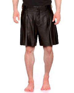 M2 Mens Leather Shorts