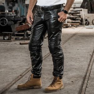 M5 Mens Leather Pants
