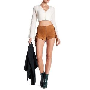 W5 Women Leather Shorts
