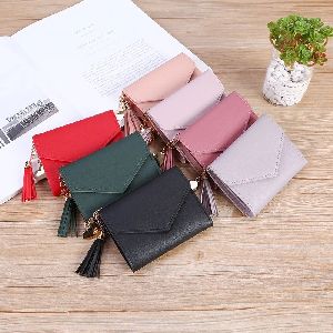 Leather wallet for girls