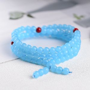 Sky blue and light green bracelets