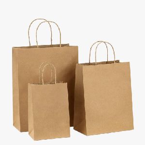 Paper Carry Bags with Twisted Paper Handle