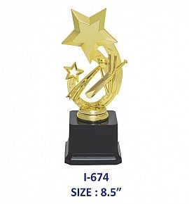 Cricket Star Trophy (Single Size)