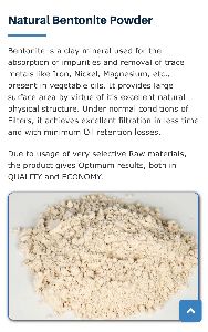 Calcium bentonite powder