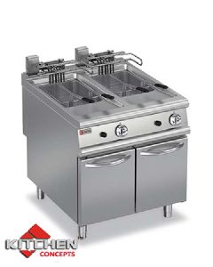 DOUBLE DEEP FAT FRYER WITH OVEN