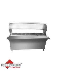 HOT BAIN MARIE WITH SNEEZE GUARD
