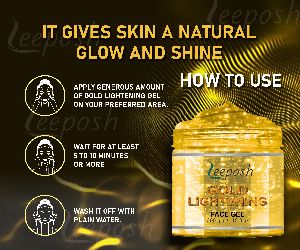 Leeposh Gold Skin Lightening Whitening Gel