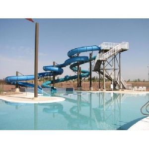 FRP(fibre reenforced plastic) Kids Pool Slides from 9 ft height