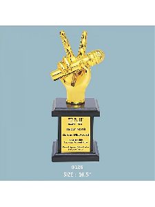 Resin Mike Trophy with wooden Base (Single Size)