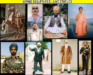 Living Statues Sculpture manufacturers exporters in india pu