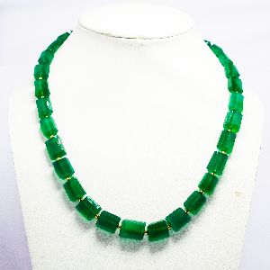 Green onyx Rosary beaded necklace