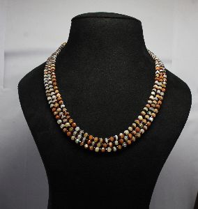 multi stone necklace