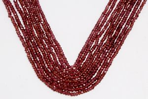 Natural Mozambine Garnet Beads