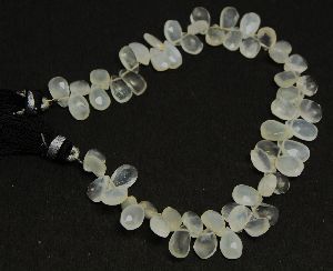 White Moonstone Beads