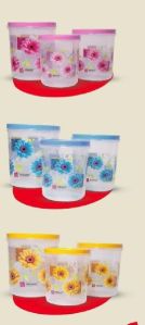 3 Piece Plastic Storage Container Set