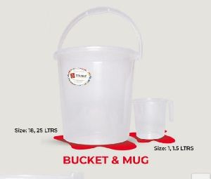 Transparent Bucket and Mug