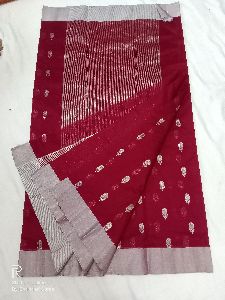 Chanderi Saree Handloom new cotton silk