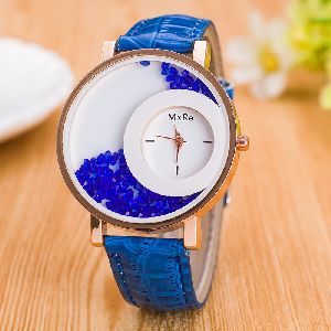 Blue Mxre Fancy Diamond Women Watch - L53