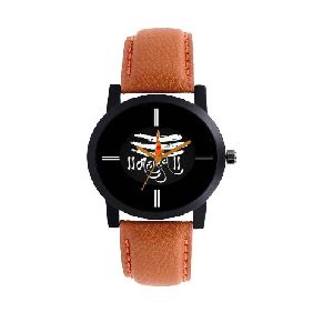 Fancy Leather Strap Wrist Watch  -  M101