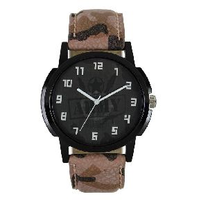 Leather Strap Hand Watch  -  M85