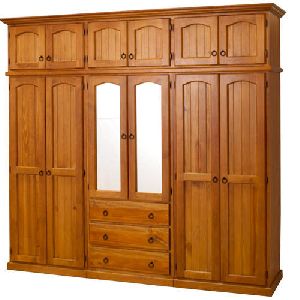 wooden wardrobe