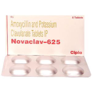 NOVACLAV-625: AMOXYCILLIN AND POTASSIUM CLAVULANATE TABLETS IP