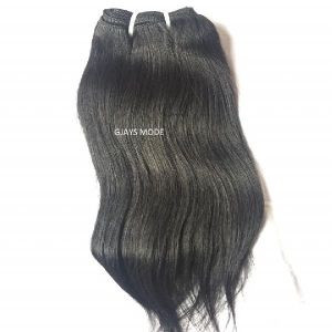 Cuticle Aligned Straight Human Hair, For Parlour, Personal, Color : Black