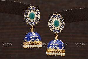 Multicolour Earring With Pearl Fitting