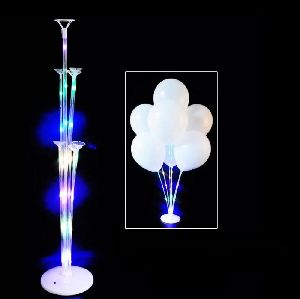 HIPPITY HOP LED BALLOON STAND WITH STICK AND HOLDER CUPS FOR PARTY DECORATION PACK OF 1