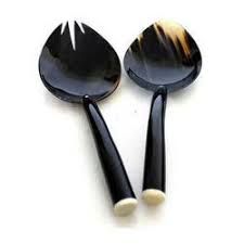 BUFFALO FULL BLACK HORN SPOON USE FOR RESTAURANT,HOME AND PARTY ETC.