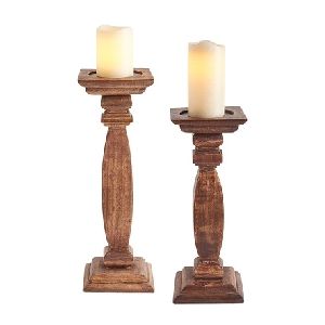 NEW DESIGN NATURAL WOODEN CANDLE STAND IN DIFFERENT SHAPE HOME DECORATIVE CANDLE STAND