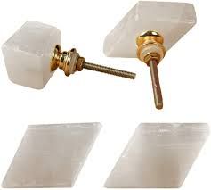 PURE STONE HANDMADE DOOR KNOBS WITH METAL BRASS MADE BY GIFT MART