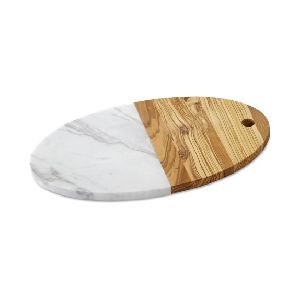WOODEN AND STONE HEART AND ROUND SHAPE CHOPPING BOARD MADE BY GIFT MART HANDMADE PRODUCT